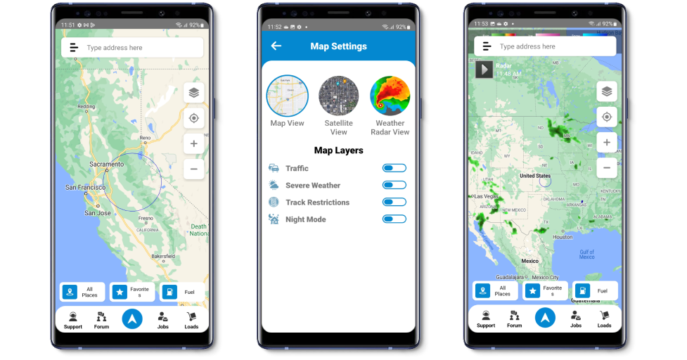Cutom navigation app developed by Volpis