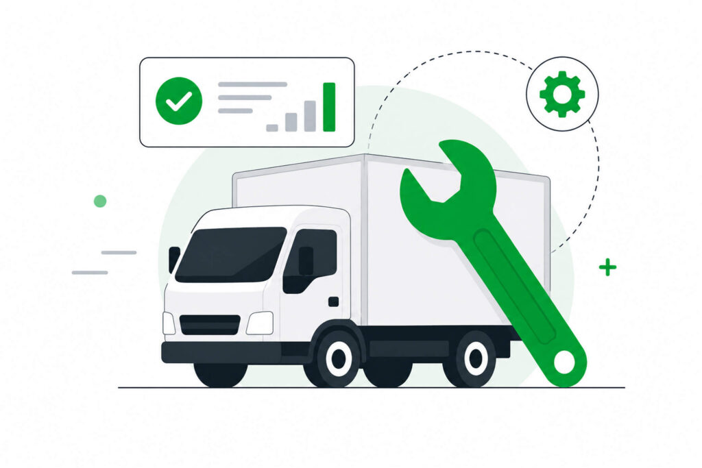 Vehicle maintenance workflow in fleet management