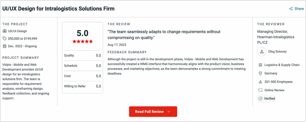 custom logistics software development